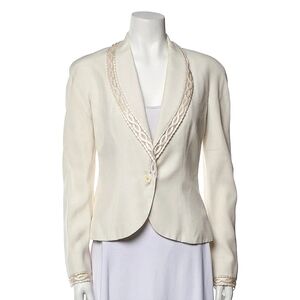 Christian Dior Vintage Cream Jacket Size EU 40 Authenticated RealReal Paris